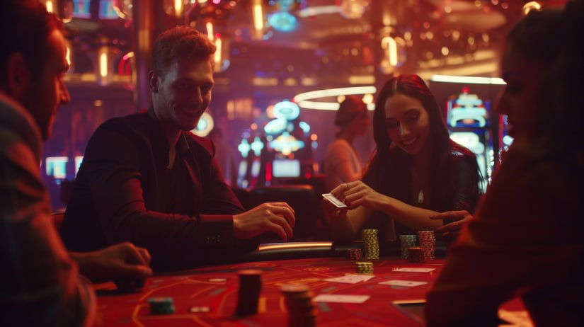 Live Casino dengan dealer nyata dan permainan baccarat, roulette, blackjack